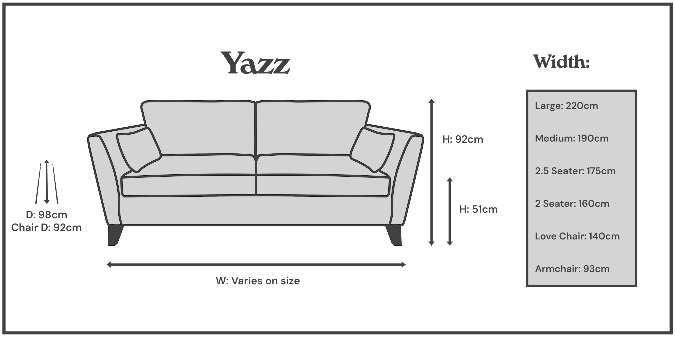 Yazz Dimensions