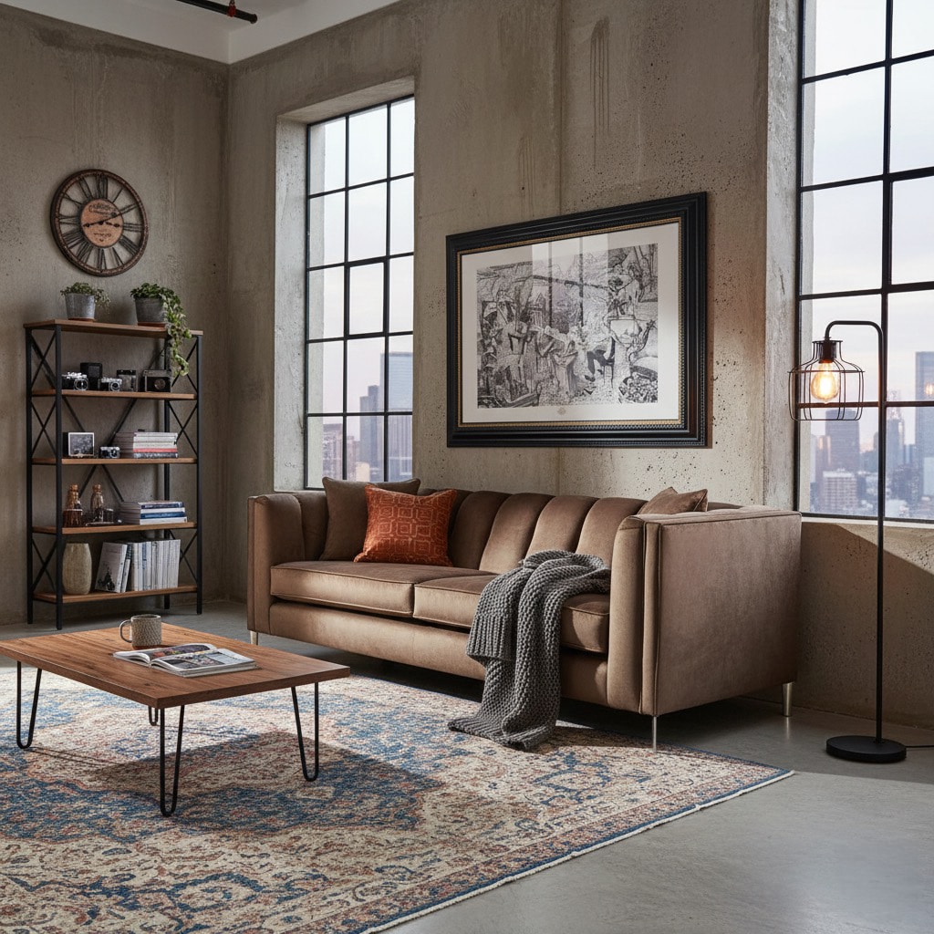 Bertie Bespoke Sofa in Living Room