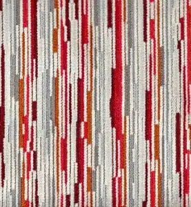 Red stripe fabric